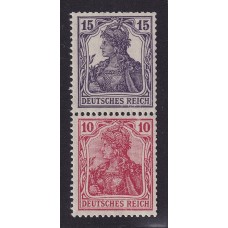 ALEMANIA 1917 ESTAMPILLAS SE-TENANT ZUSAMMENDRUCKE NUEVAS MINT MI S9aa 40 EUROS COMO EL TIPO MAS BARATO